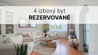 REZERVOVANÉ 4-izbový byt, 2. posch. + pivnica, rekonštrukcia