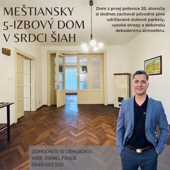 Meštiansky 5 izbový dom v srdci Šiah - 1