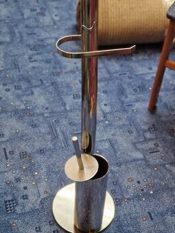 Stojan na WC papier a kefu nerezový novy