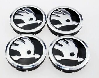ŠKODA Stredové krytky kolies 56mm, pre ALU disky