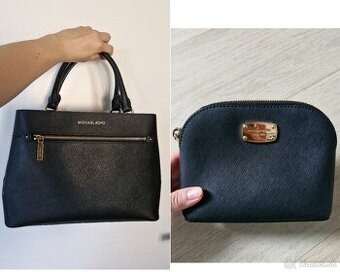 NOVA Michael Kors kozmeticka taska, cierno zlata kabelka