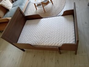 SUNDVIK Rozkladacia posteľ, hnedá, 80x200 cm
