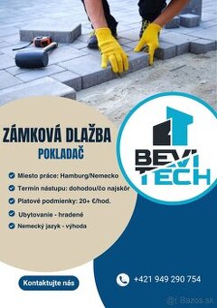 Zámková dlažba - Nemecko práca