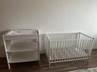 IKEA Gulliver postielka a prebalovaci pult
