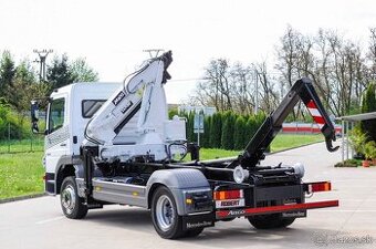 MERCEDES ATEGO 12T HÁKOVÝ NOSIČ KONTAJNEROV HYDRAULICKÁ RUKA