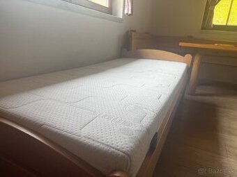 2x jednolozkova posteľ s matracom