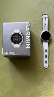 Garmin Epix Pro 42mm Silver / Whitestone Band