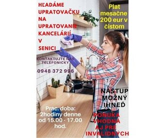Upratovanie - Senica