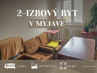 2-izbový byt v blízkosti centra Myjavy