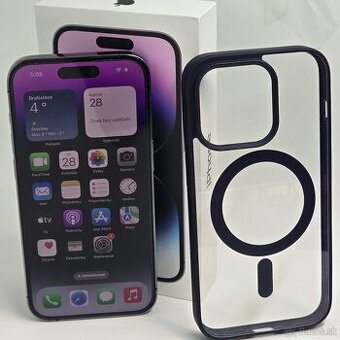 IPHONE 14 PRO DEEP PURPLE 256GB ZÁRUKA - VEĽMI DOBRÝ STAV
