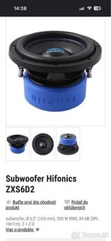 Subwoofer Hifonics ZXS6D2