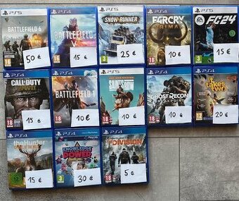 Predám ps5 a ps4 hry
