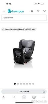 Otočná autosedačka s isofixom