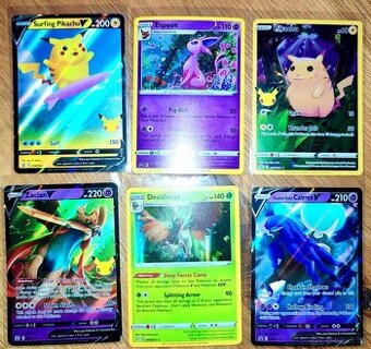 Pokémon karty - cena za sadu