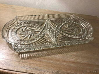 sklenený podnos na zakusky- misa