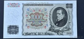 Bankovky 1.ČSR  Specimen UNC