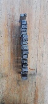 Písmena kovové tlačiarenské