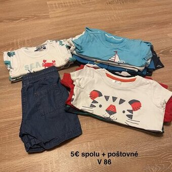 Sety oblečenia chlapec / dievča rôzne veľkosti