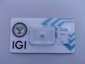 Predám luxusný prírodný diamant – briliant 0,7 karát