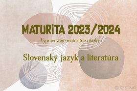 Vypracované maturitné otázky zo Slovenského jazyka a lit
