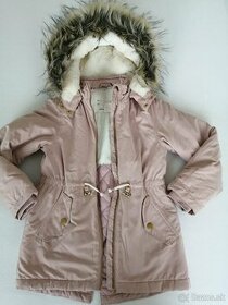 detská zimná bunda - parka veľkosť 128