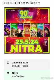 2 x lístok na 90s Superfest 25.5.2024 NITRA