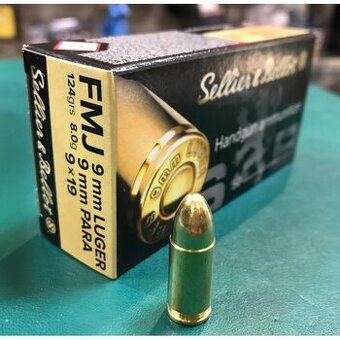 S&B 9Luger fabrické strelivo 9x19