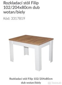 Jedalensky stol - Rozkladaci