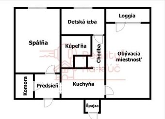 Predám 3 izbový byt