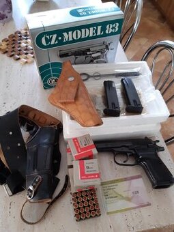 Krátka guľová zbraň CZ 83 9mm