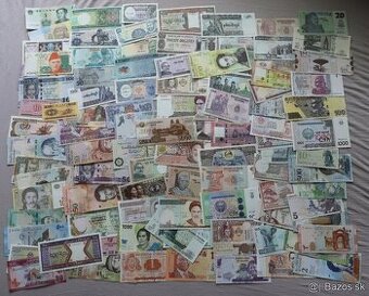 Unc bankovky 100 kusov mix