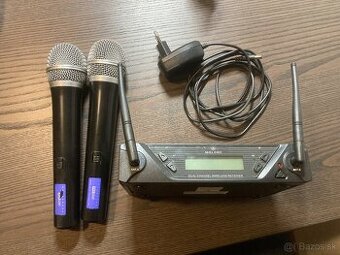 Bezdrôtový dvojmikrofón - sada Malone B4R-UHF-450-Duo1