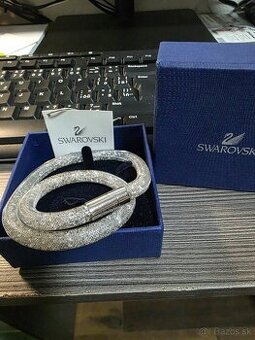 Swarovski Stardust double bracelet strieborný