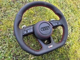 =AUDI VOLANT ZKOSENY SPORTOVY s ČERVENÝM ŠiTIM