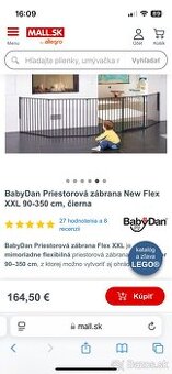 Zabradlie ku krbu - BabyDan priestorova zabrana