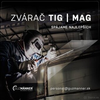 1x ZVÁRAČ MAG/TIG | NEMECKO - BAYERN | GUZMÄNNER s.r.o.