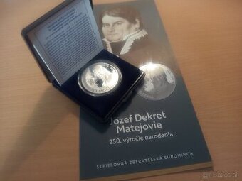 Jozef Dekret Matejovie 2024 PROOF – Investičné striebro