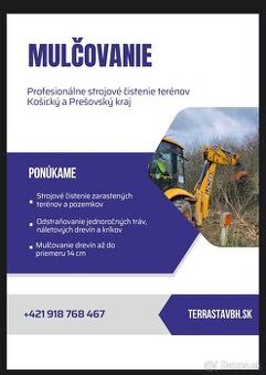 Čistenie pozemkov - mulčovanie