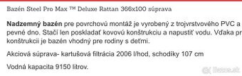 Predam bazen aj s filtraciou