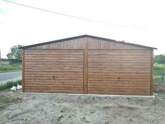 Plechová garáž 6x5 m