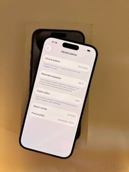 IPHONE 15 PRO BLUE TITANIUM 128GB ZÁRUKA - VEĽMI PEKNÝ STAV