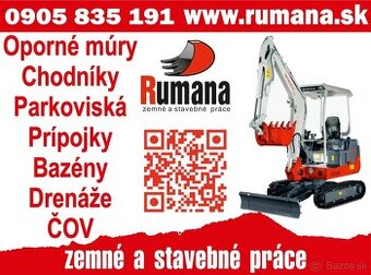 ZEMNÉ PRÁCE - Bager - Dumper – BRATISLAVA A OKOLIE