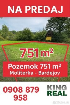 751 m2, Moliterka - Bardejov