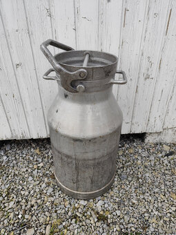 Predám hliníkove konvy na mlieko,med - 1