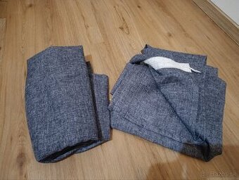 Sivé závesy 2 ks 136x269 cm