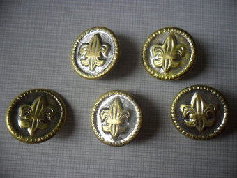 Starožitné gombíky so znakom ľalie - 1