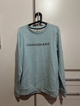 Mikina Calvin Klein - tyrkysová - veľkosť L/XL