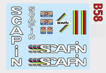 Nálepky na retro klasiky bicykle.