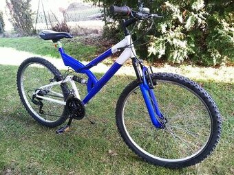 Horský bicykel celoodpružený 26'' kolesá