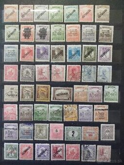 Maďarsko do r. 1945 - partia známok